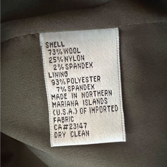 Talbots Wool Tweed Blazer Womens 8 Olive Brown Pockets Classic Jacket - Picture 11 of 15